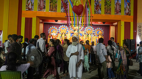 Durga Puja festival, in Kolkata