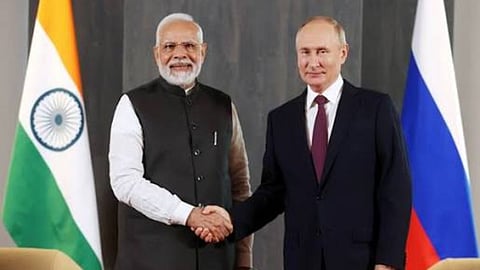 Prime Minister Narendra Modi and Russian President Vladimir Putin