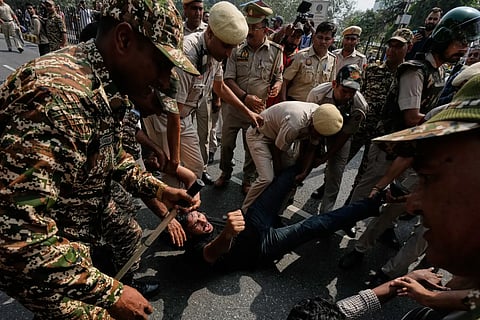 Delhi protest