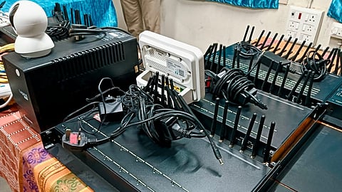 Six GSM gateway boxes used in cybercrimes s eized in Tiruchy