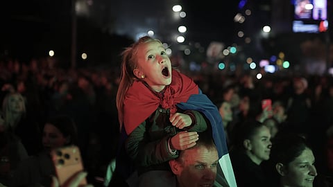 Celebrations after student-led movement won parliamentary elections.