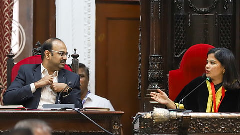 Expressing her displeasure over officials allegedly ignoring councillors, Mayor R Priya suggested the GCC Council may be dissolved and officials may instead run the affairs