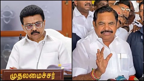 Tamil Nadu CM MK Stalin and LOP EPS