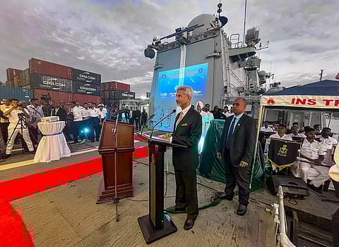 The MoU was inked in the presence of EAM Jaishankar, currently visiting Tanzania, and Zanzibar’s President Hussein Ali Mwinyi (seen behind)