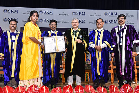 Union Min Vaishnaw presides over SRM IST convocation