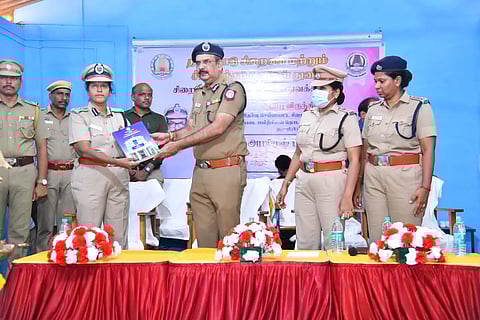 DGP (Prisons) Amaraesh Pujari inaugurating grade II prison wardens training programme in Tiruchy on Wednesday