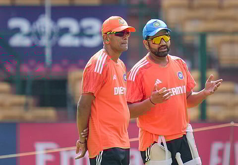 Rahul Dravid and Rohit Sharma