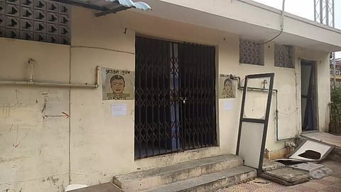 Closed toilets at Mambalam railway station