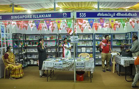 Singapore Illakiam stalls at Chennai Book Fair (Photo: Hemanathan M)