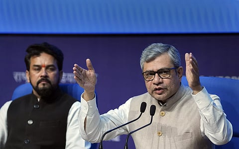 Cabinet briefing in New Delhi