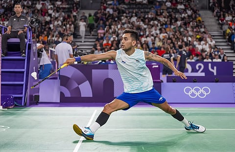 Lakshya Sen in action at recently concluded Olympics