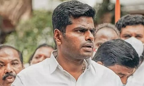 BJP state president K Annamalai