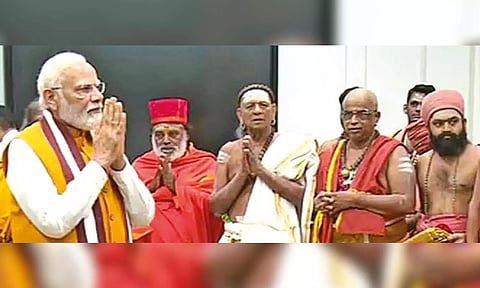Aadheenams from Tamil Nadu meet Prime Minister Modi