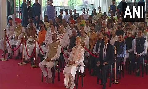 Lok Sabha Speaker Om Birla and Prime Minister Narendra Modi