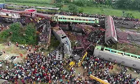 Visuals from the accident site. (PTI)