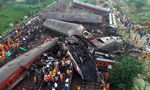 Visual from the accident site. (PTI)