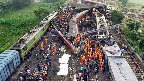 The Coromandel Express crashed into a stationary goods train, derailing most of its coaches at 7 pm on June 2.