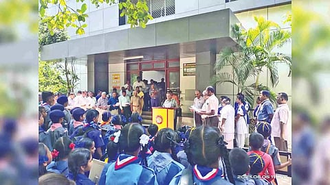 Madurai Divisional Railway Manager P Ananth takes pledge on the occasion of World Environment Day on Monday