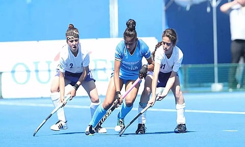 Indian junior women's hockey players (Photo: ANI)