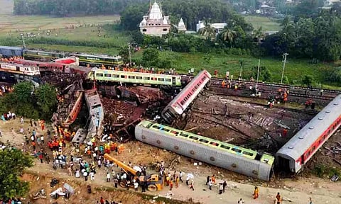 Visual of the train tragedy.
