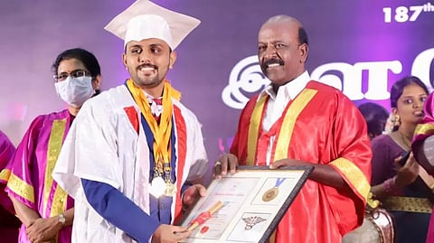 The 187th Graduation ceremony of Madras Medical college was held today under the presence of Health Minister Ma Subramanian, Mayor Priya Rajan and HR&CE minister PK Sekar Babu