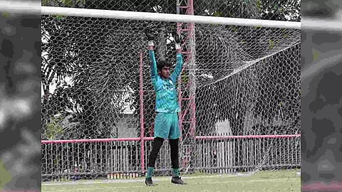 Pranav in action (Photo: AIFF Media)