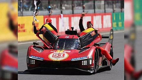 Antonio Giovinazzi celebrating with his teammate after the win (Twitter: Photo/Formula1)