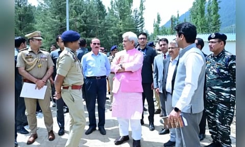 Jammu and Kashmir Lieutenant Governor Manoj Sinha reviews arrangements ahead of Amarnath Yatra