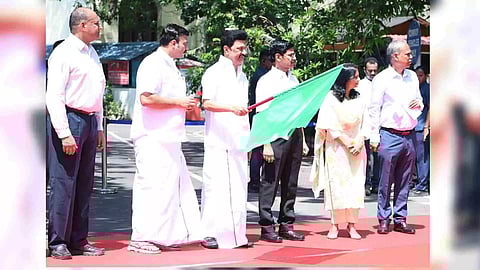 Chief Minister Stalin flaggs off 35 specially designed rescue and rehabilitation vehicles at a cost of 5.25 crores