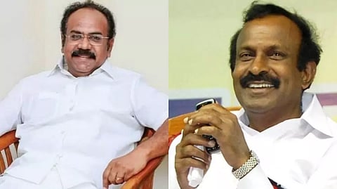 Thangam Thennarasu (L), Erode Muthusamy (R)
