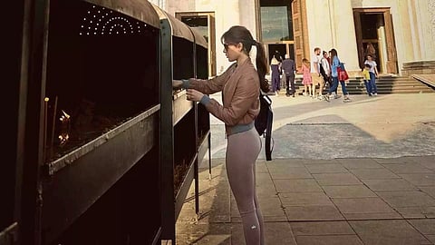 Actress Samantha Ruth Prabhu at Church of Saint Sava, in Belgrade, Serbia. (Photo: Instagram)
