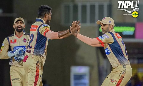 CSG players celebrating the win (Twitter/@TNPL)