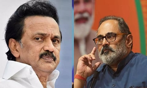 TN CM MK Stalin; Rajeev Chandrasekhar