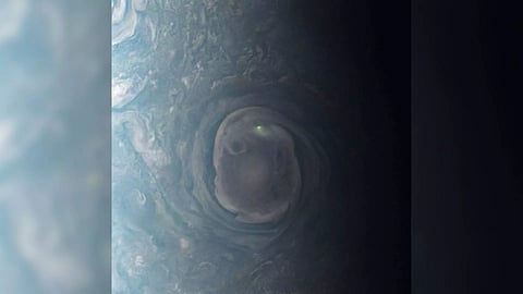 NASA's Juno mission has captured lightning on Jupiter (Photo: IANS)