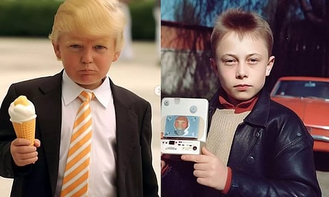 AI image of Donald Trump and Elon Musk