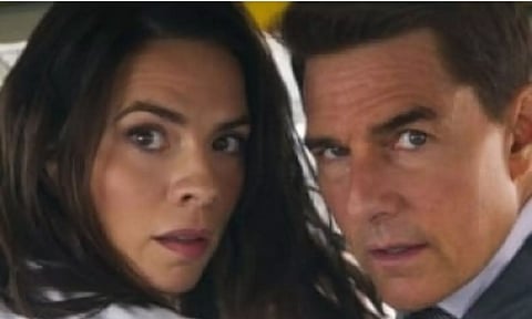 Hayley Atwell and Tom Cruise