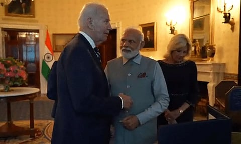Vintage camera, antique book galley- US President Joe Biden presents PM Modi with gifts
