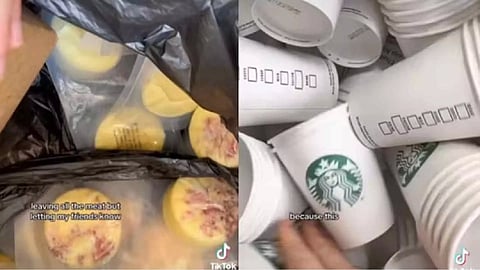 Woman claims Starbucks threw unused food.(Instagram/@AnnaSacks)