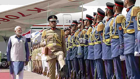 Prime Minister Narendra Modi on Sunday met Egyptian President Abdel Fattah El-Sisi