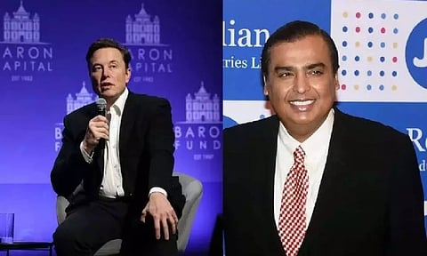 Elon Musk; Mukesh Ambani
