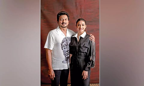Udhayanidhi Stalin with Keerthy Suresh.