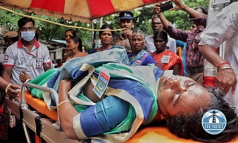 Anganwadi workers continuing their hunger strike on day 2