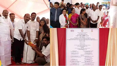 Health minister Ma Subramanian laid foundation for four storey building at the Government maternity hospital in Egmore (Photo: Twitter/@Subramanian_ma)