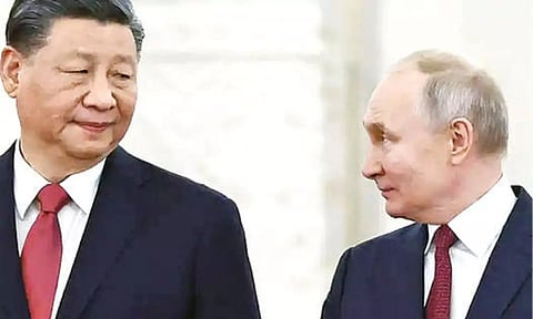 Xi Jinping with Putin