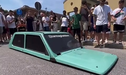 World's smallest car. Twitter screengrab