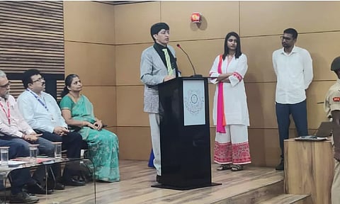 Chennai Corporation Commissioner J Radhakrishnan, while inaugurating the event, talked about the urgency of the climate crisis and its various impacts. (Twitter/@SundarrajanG)