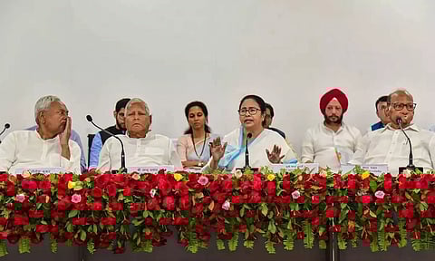 Opposition parties meet in Patna (PTI)