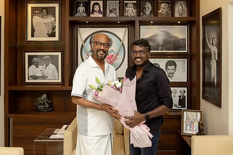 Mari Selvaraj meets Rajinikanth (Twitter: @mari_selvaraj) 
