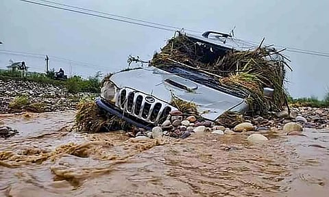 Flash flood in Himachal's Una