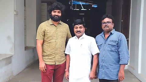 Actors Vetri, GP Muthu and filmmaker M Selvakumar